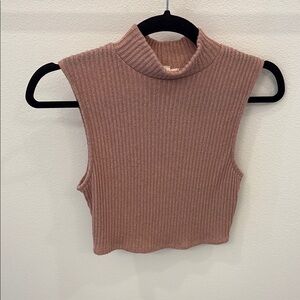 Silent + Noise Pink Knit Crop Top